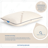 Memory Foam Bed Pillow with Organic Cotton Cover