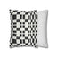 Black and White Minimalist Square Pillowcase - OJUANS