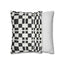 Black and White Minimalist Square Pillowcase - OJUANS