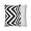 Black and White Stripe Square Pillowcase - OJUANS