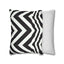 Black and White Stripe Square Pillowcase - OJUANS