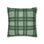 Green Tartan Pattern Square Pillow Cover - OJUANS