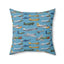 Retro Airplane Baby Room Decor Square Pillow - OJUANS