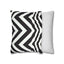 Black and White Stripe Square Pillowcase - OJUANS