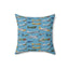 Retro Airplane Baby Room Decor Square Pillow - OJUANS