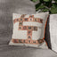 Crossword Game Family Letters Pattern Pillowcase