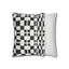 Black and White Minimalist Square Pillowcase - OJUANS