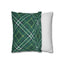 Green Tartan Pattern Pillowcase