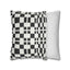 Black and White Minimalist Square Pillowcase - OJUANS