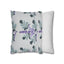 Lavender Purple Sage Green Floral Pillowcase - Spring Home Decor Accent - OJUANS