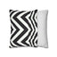 Black and White Stripe Square Pillowcase - OJUANS