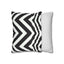 Black and White Stripe Square Pillowcase - OJUANS