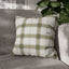 Green Tartan Pattern Spun Polyester Pillowcase