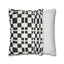 Black and White Minimalist Square Pillowcase - OJUANS