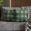 Green Tartan Pattern Square Pillow Cover - OJUANS