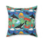 Ocean Sea Animal Themed Square Pillow Cover