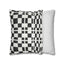 Black and White Minimalist Square Pillowcase - OJUANS