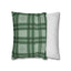 Green Tartan Pattern Square Pillow Cover - OJUANS