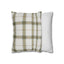 Green Tartan Pattern Spun Polyester Pillowcase