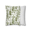 Green Toile French Countryside Square Pillowcase - OJUANS