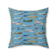 Retro Airplane Baby Room Decor Square Pillow - OJUANS